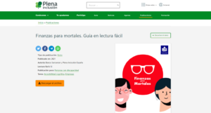 SANFI, Santander y Plena Inclusión presentan la guía ‘Finanzas para Mortales’, para personas con dificultades de comprensión